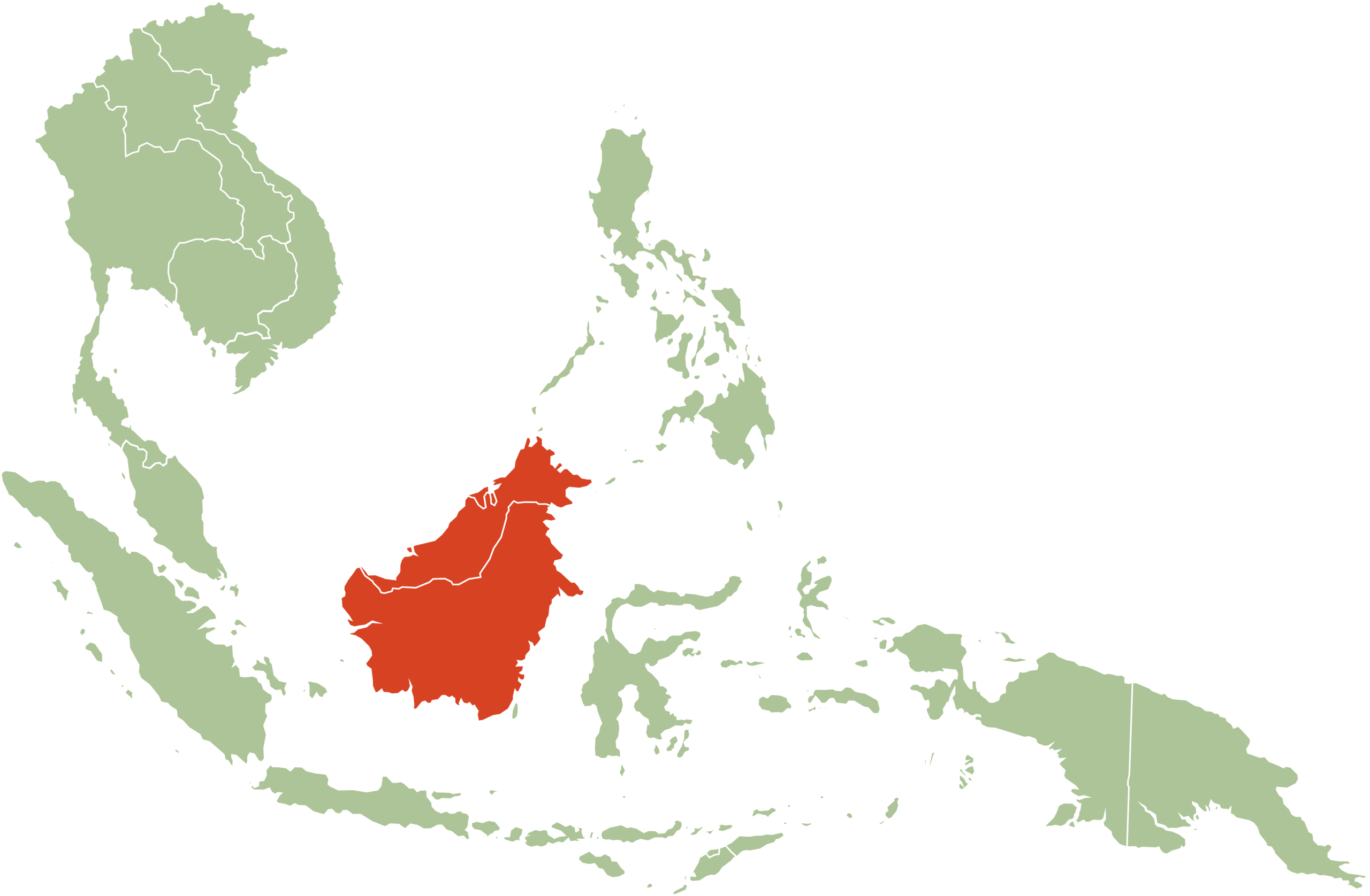 Map for Borneo